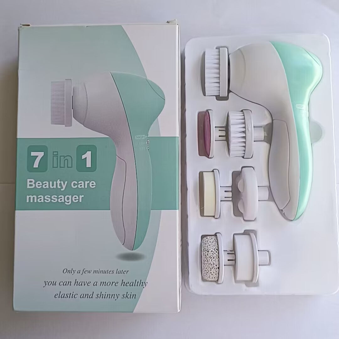 Multifunctional Seven-in-one Electric Facial Cleanser Facial Cleanser Brush Beauty Instrument Face Body Massage Beauty Cleaner
