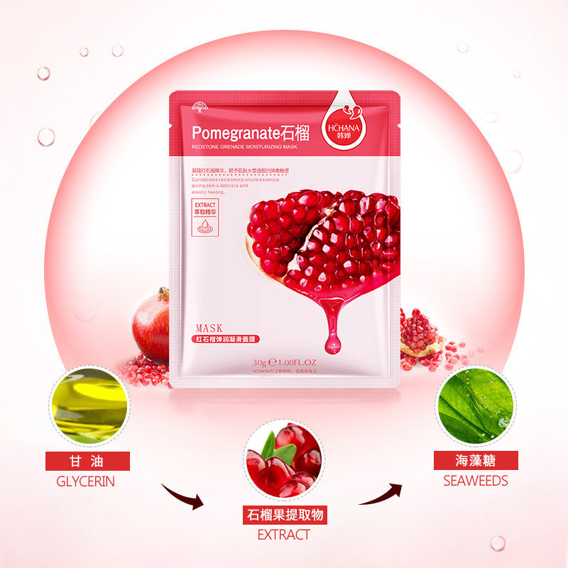 Han Chan Blueberry Aloe Vera Moisturizing Mask Hydrating Moisturizing Soothing Moisturizing Plant Care Mask