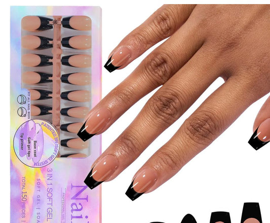 New Style Of Manicure Seamless Wearable Manicure Removable Manicure French Style Wearable Manicure