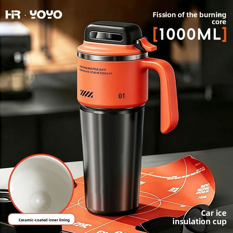 Double Wall Vacuum Insulated Stainless Steel Travel Mug