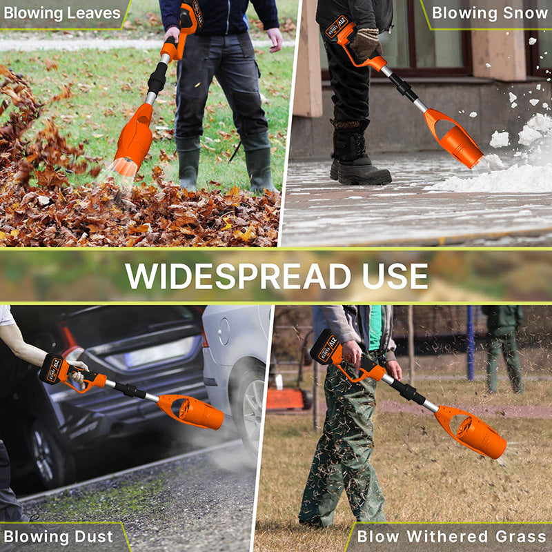 Rechargeable Lithium Battery Dust Blowing Gun, Leaf Blower, Foldable Electric Wireless High-Power Blower, Snow Blowing Dust Blower, Blower Fan