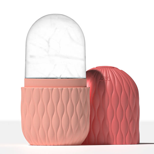 Ice Roller for Face and Eye Reusable Silicone Ice Facial Roller Ice Holder Ice Mold Skin Care Ice Cube Roller for Shrink Pores